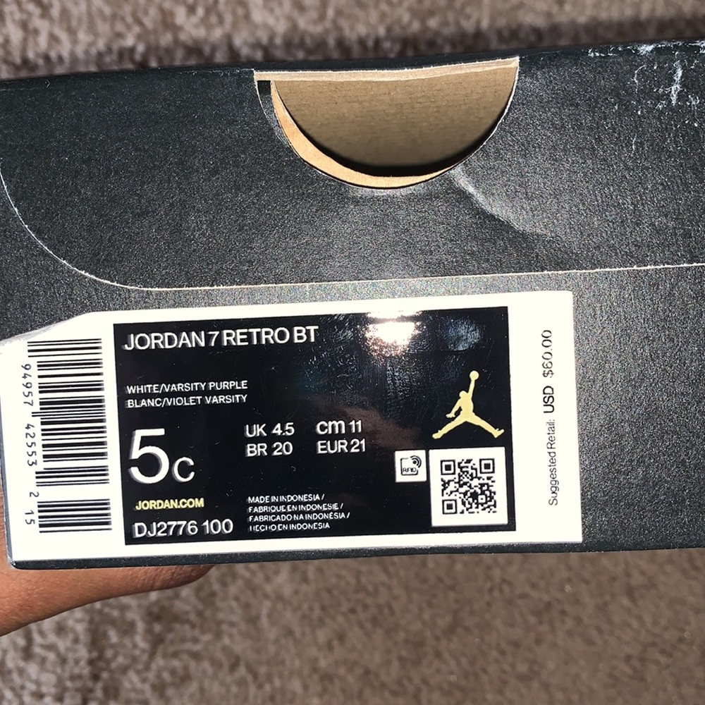 Jordan 7 Retro BT - Picture 7 of 7